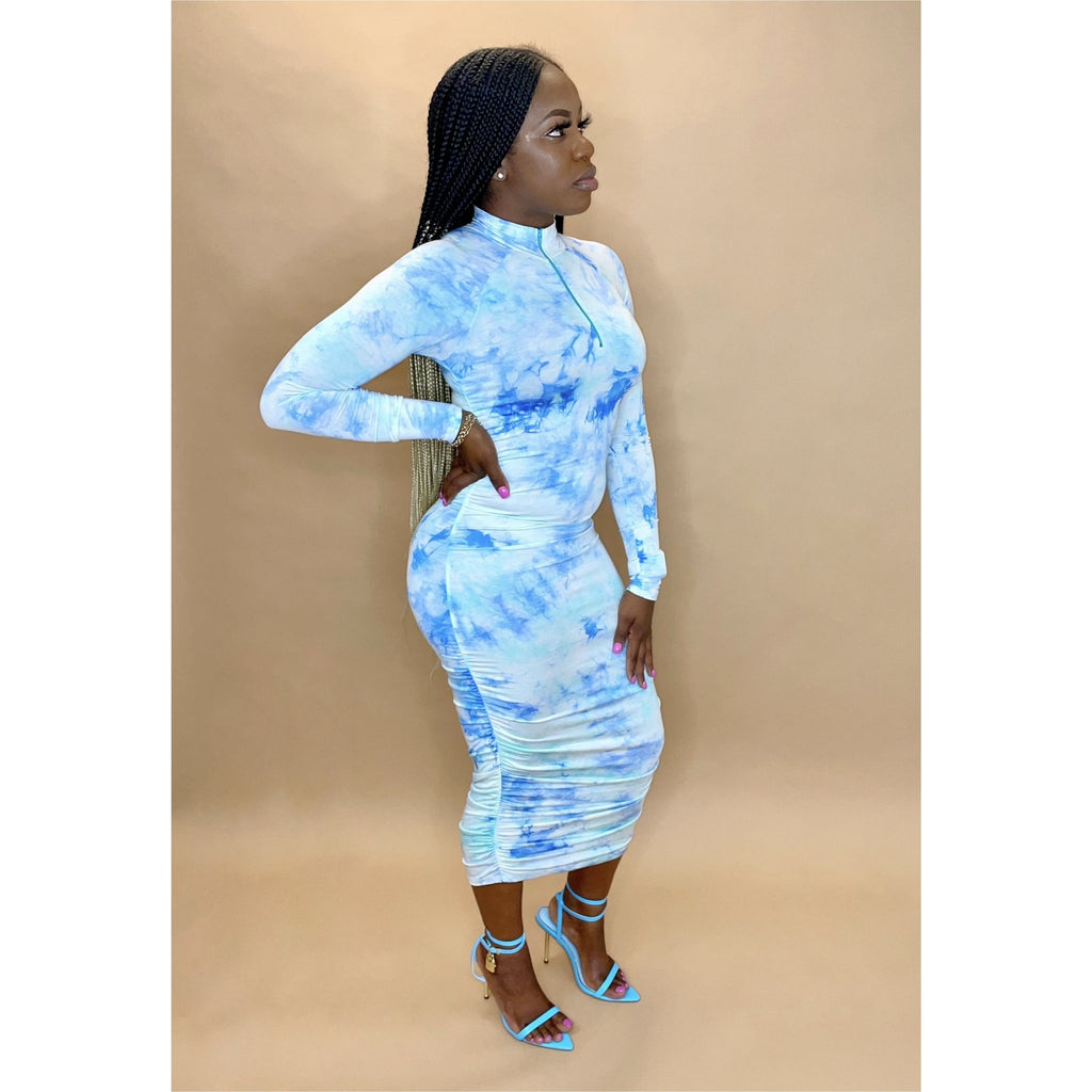 Tie Dye Blue - Mad Swanky Kouture